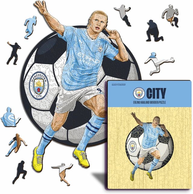 Thumbnail 6 de Iconic Puzzles Manchester City FC “Etihad Stadium” puzzle in legno ecosostenibile, taglia S, 150 pezzi