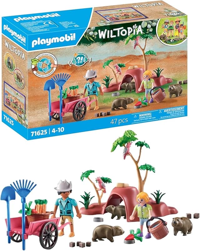 Detalle de PLAYMOBIL Wiltopia 71625 Refugio Tejones Australianos 🌿 Eco Amigable