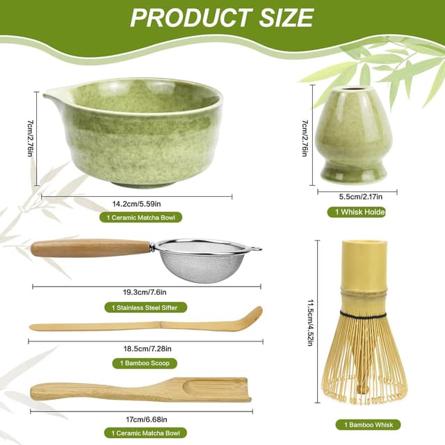 Detalle 2 de Jukibole Matcha Set 6-teilig