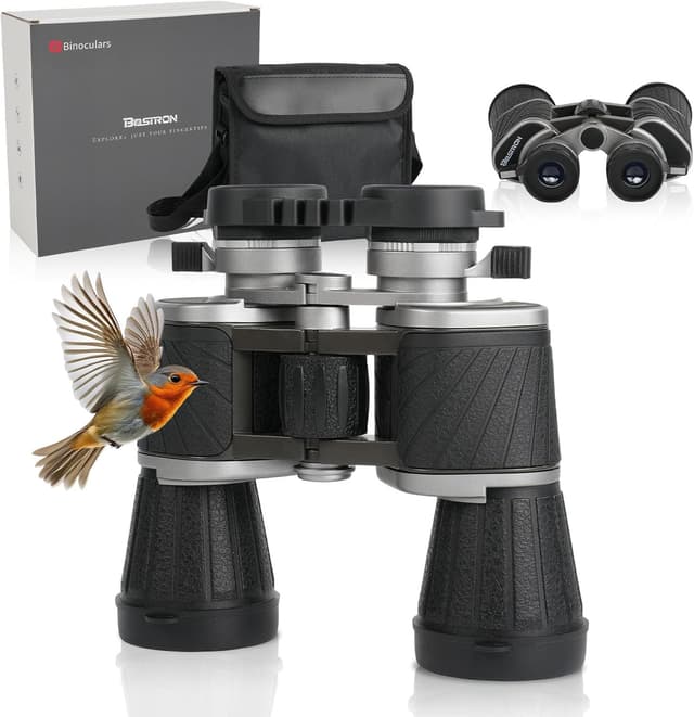 Detalle de BOSTRON 7x50 Fernglas für Erwachsene – kompakte Porro-Prismen, Dioptrienausgleich