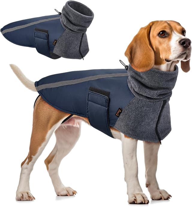 Imagen de SlowTon Abrigo para Perro Invierno con Forro Polar en OfertitasTOP