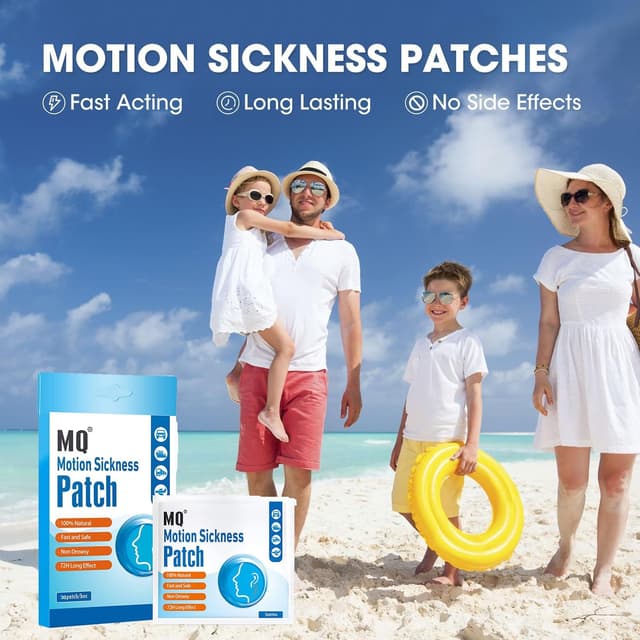 Detalle de Motion sickness patches 30 count, fast relief