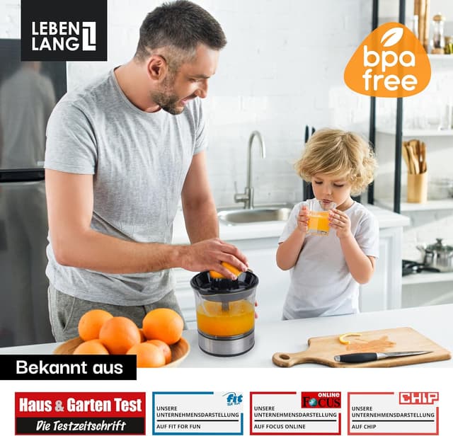 Thumbnail 5 de LEBENLANG Zitruspresse elektrisch 700 ml 🍊