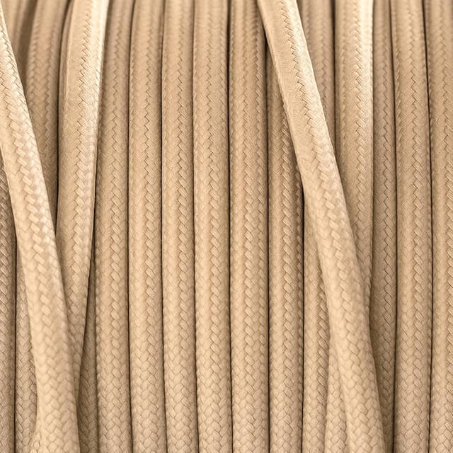 Detalle 2 de smartect Cable Electrique Textile Marron Clair 5 m
