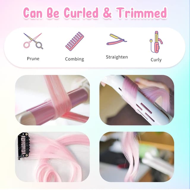 Thumbnail 6 de Colored Clip-In Hair Extensions 20 inch