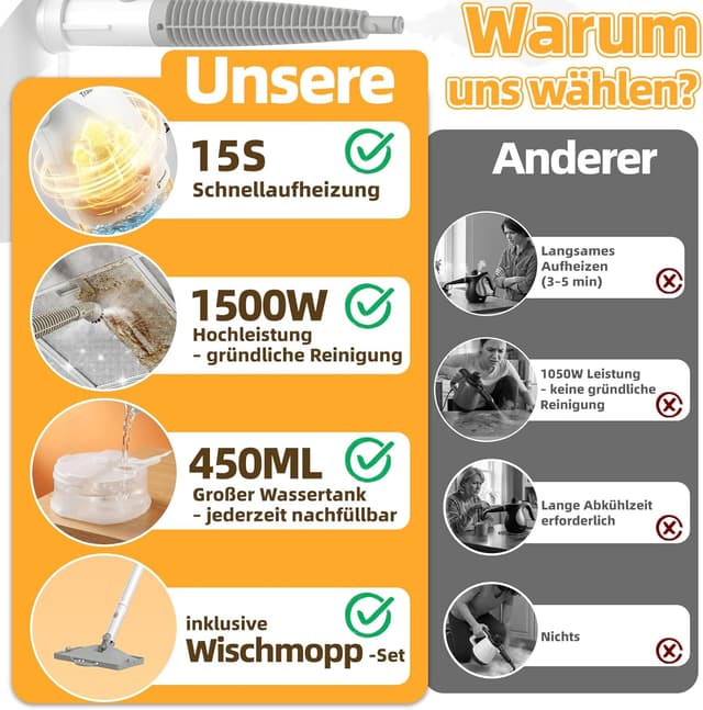 Thumbnail 4 de Dampfreiniger 10-in-1 Handdampfreiniger