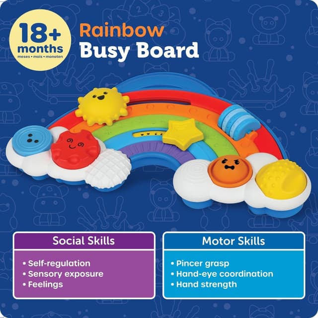 Thumbnail 4 de Learning Resources Rainbow Busy Board