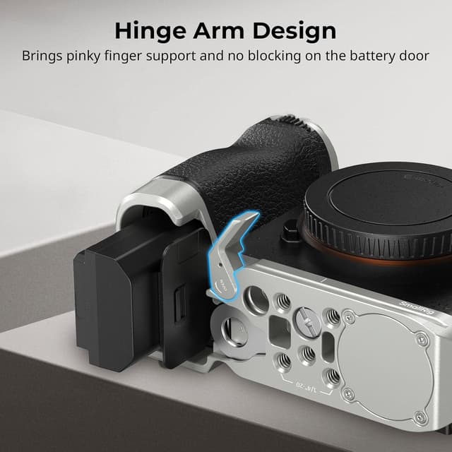 Detalle de SmallRig A7C II/A7CR Grundplatte 5482 mit Arca-Schnellwechsel und AirTag-Slot (nur für Sony Alpha 7C II / 7CR)