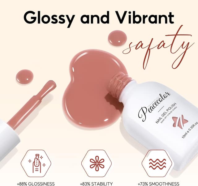 Thumbnail 3 de PEACECOLOR Vernis Semi Permanent 10ML 🎨