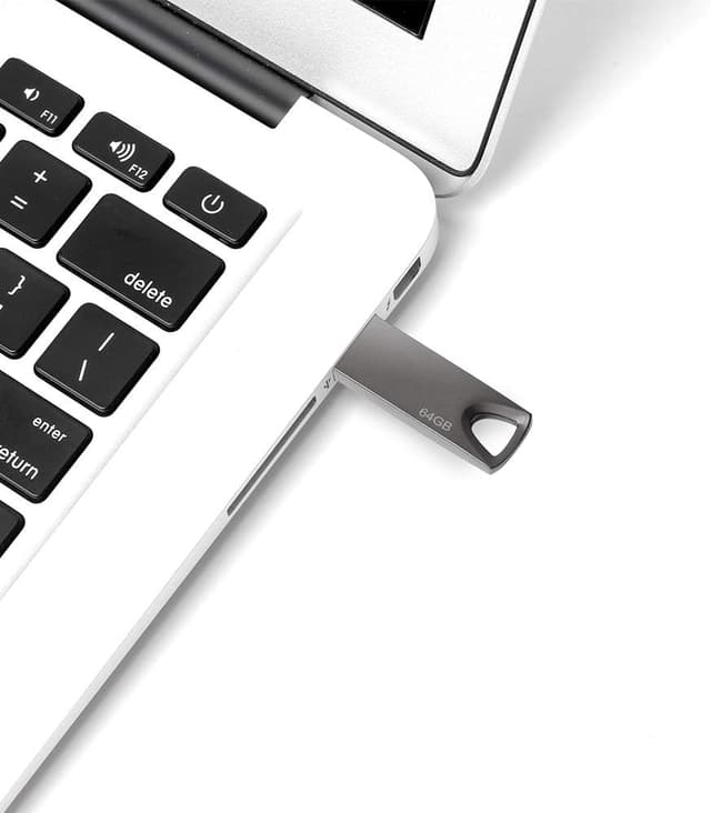 Detalle de Penna USB 64 GB mini impermeabile (chiavetta USB 64GB) per PC, laptop e auto – grigio