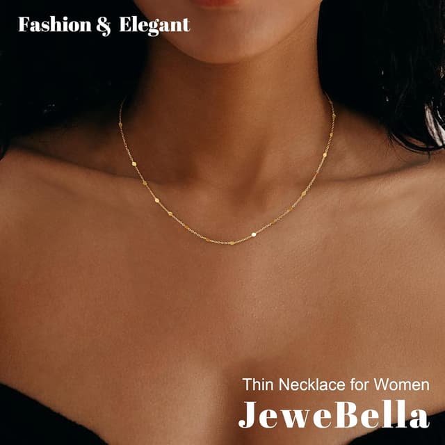 Detalle de JeweBella Kette Gold 18K Choker đ