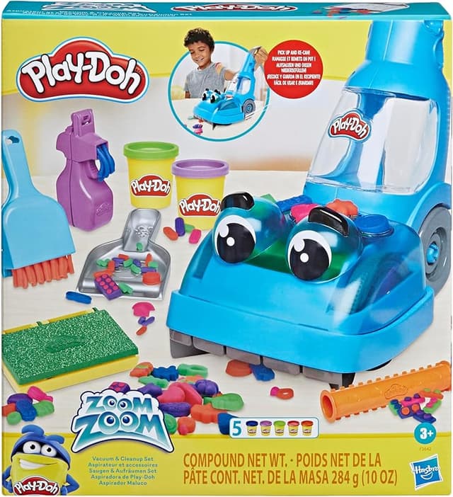 Detalle de Play-Doh F3642 Zoom Zoom Aspiradora de Juguete 🧸 con Plastilina