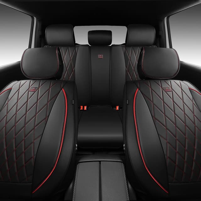 Thumbnail 6 de CAR PASS Nappa Leather Car Seat Covers Full Set