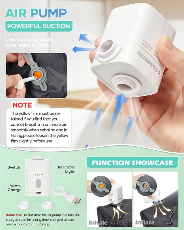 Detalle 2 de SZLX Zaino Ryanair 40x30x20 con Pompa Vuoto