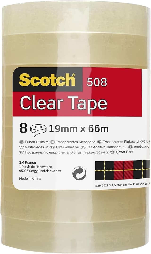 Imagen de Scotch 508 Transparent Tape 8 Rolls 19 mm en OfertitasTOP