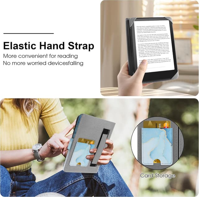 Thumbnail 5 de HoYiXi Universale Lederhülle 6-6.8'' Blau