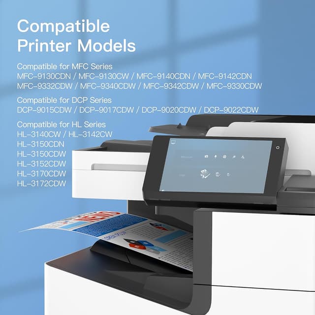 Detalle 2 de Kompatibler Brother TN241/TN245/TN-242BK Schwarz Toner (2er Pack) für diverse MFC- und DCP-Modelle