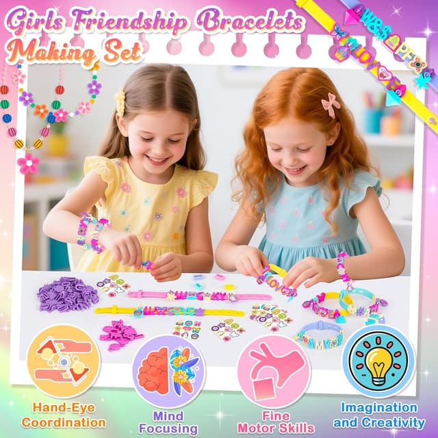 Detalle 2 de Friendship Bracelet Making Kit for Girls