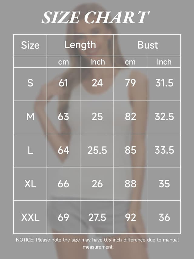 Detalle de Vislivin Elastische Tank Tops für Damen (3/4er Pack) aus Modal mit Spandex