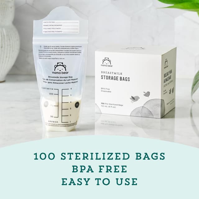Thumbnail 3 de Mama Bear Breastmilk Storage Bags 100 count