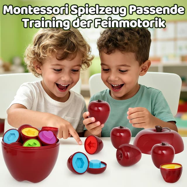Detalle 2 de YIQOGAME Montessori Spielzeug ab 1 Jahr 🍎