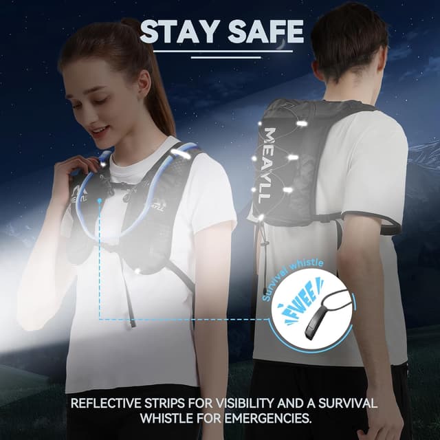 Thumbnail 6 de Meayll hydration running vest with 1L bladder