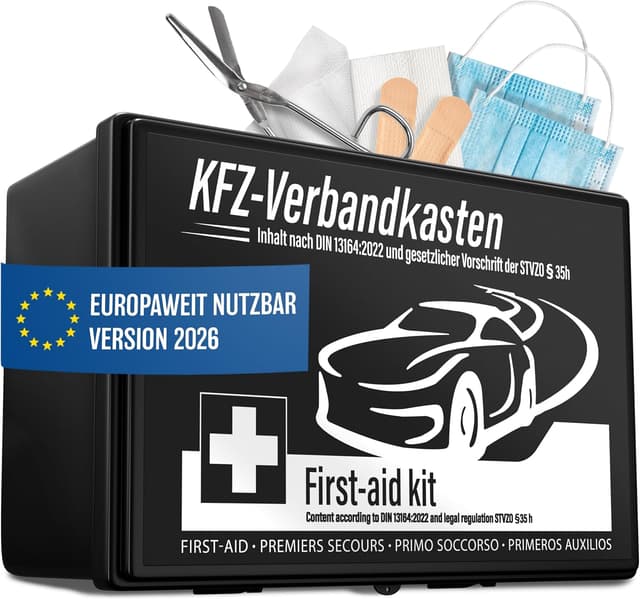 Detalle de Heldenwerk Auto Verbandskasten 2026 DIN 13164