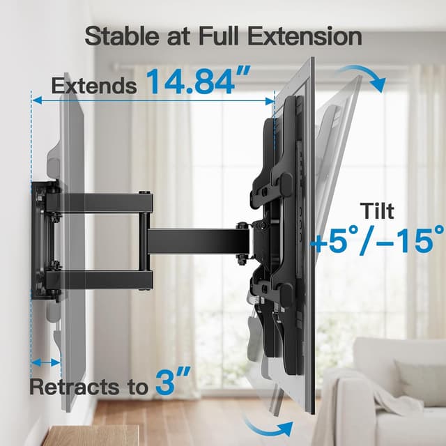Thumbnail 4 de Pipishell TV Wall Mount for 37–84 in, 132 lb capacity