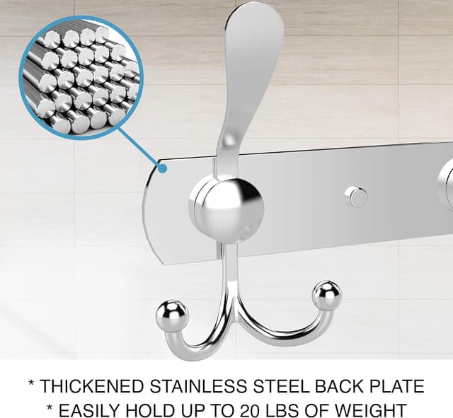 Detalle 2 de GlazieVault wall coat hooks 2 pack