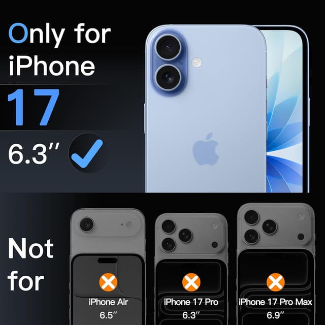 Detalle 2 de JETech Screen Protector for iPhone 17 6.3-Inch