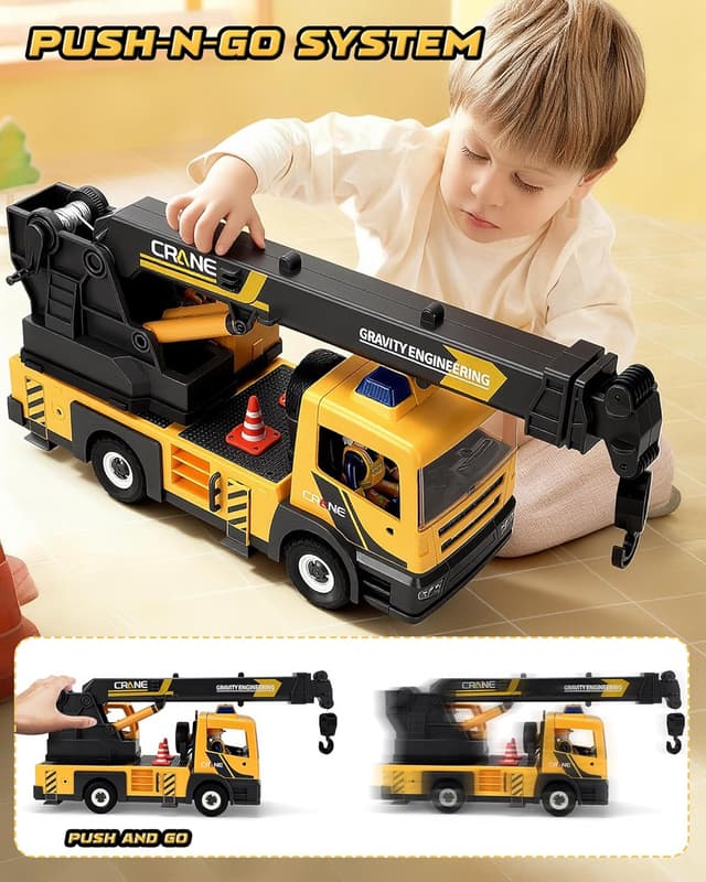 Thumbnail 5 de Coroiesty Camion Grue extensible avec lumière et son 🚚