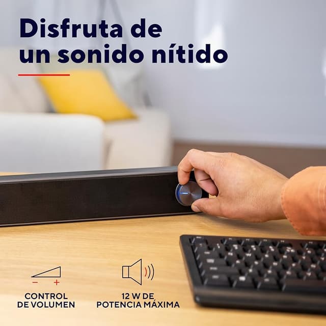 Detalle 2 de Trust Arys barra de sonido 12 W para PC 🎵