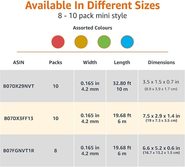 Thumbnail 4 de Amazon Basics Cinta correctora 4,2 mm x 10 m pack 10