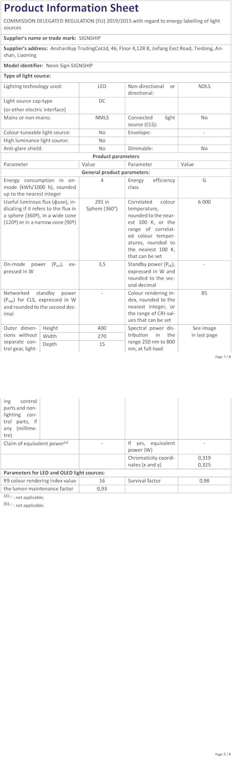 Thumbnail 6 de Neon SIGNSHIP Stop Thinking LED, 42 x 30 cm