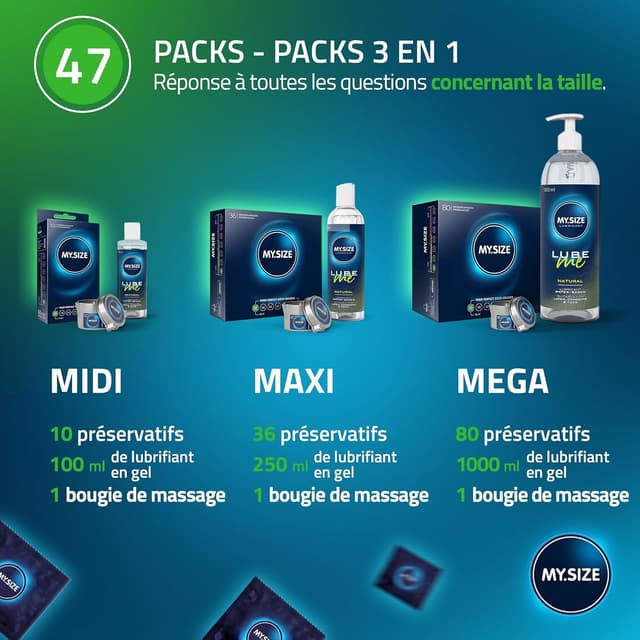 Thumbnail 5 de MY.SIZE Classic Préservatifs 47 mm 80 pcs
