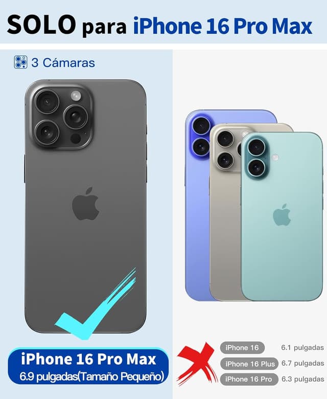 Detalle 2 de Beeasy Funda iPhone 16 Pro Max Impermeable 360