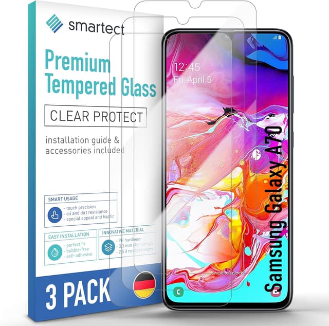 Detalle de smartect Cristal Templado 3 Piezas para A70