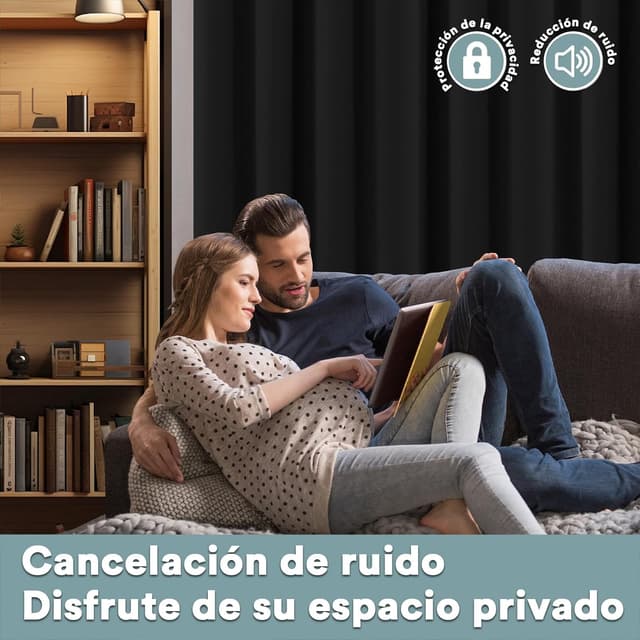 Thumbnail 6 de BellaHills Cortinas Opacas 140x260 CM, 2 Piezas 🖤