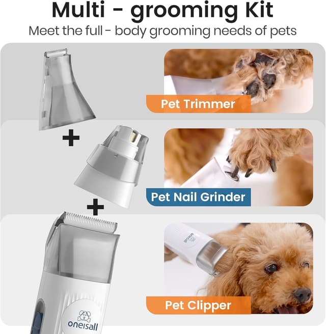 Detalle de oneisall Dog Grooming Vacuum 1.5L Dust Cup