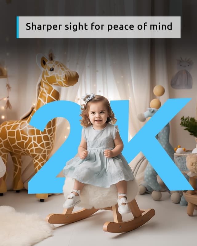 Detalle de blurams 2K Pet Camera 360° PTZ for Home Security 🎥