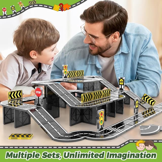 Thumbnail 5 de Goodtiles Magnetic Tiles Road Expansion Set ๐