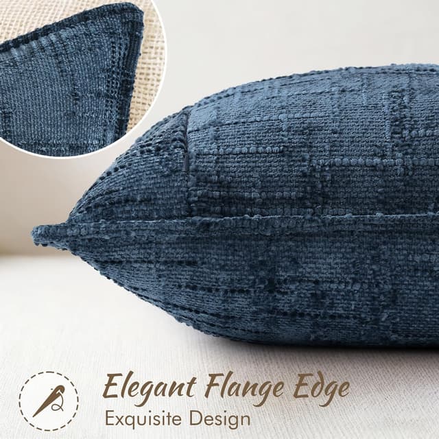 Detalle de DecorUhome Chenille Throw Pillow Covers 22x22