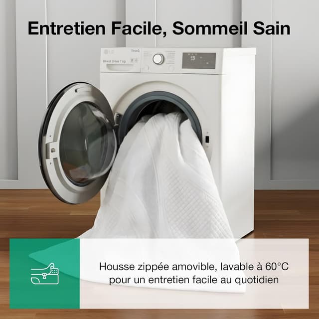 Thumbnail 6 de Novilla Surmatelas 140x190 cm 5 cm