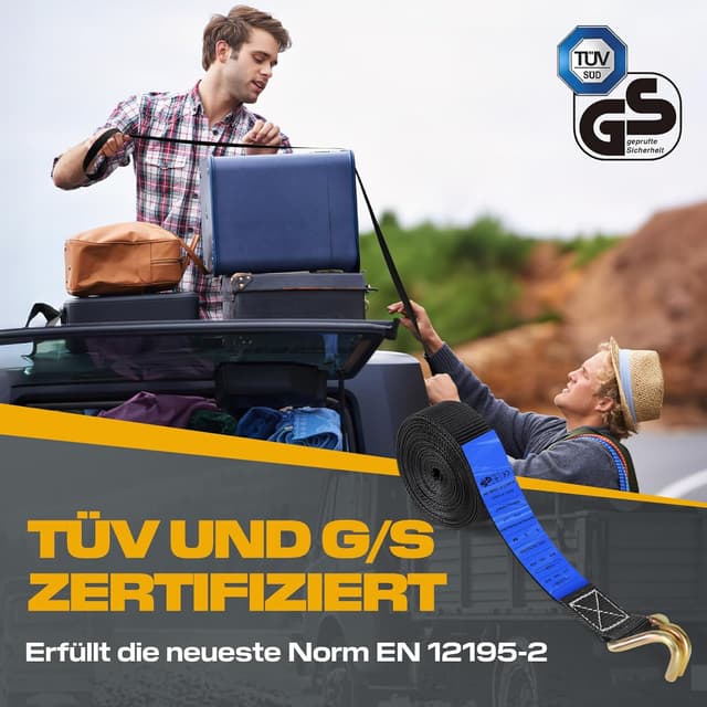 Thumbnail 1 de IAZZCO Spanngurte 6 m fĂŒr Ladungssicherung đ