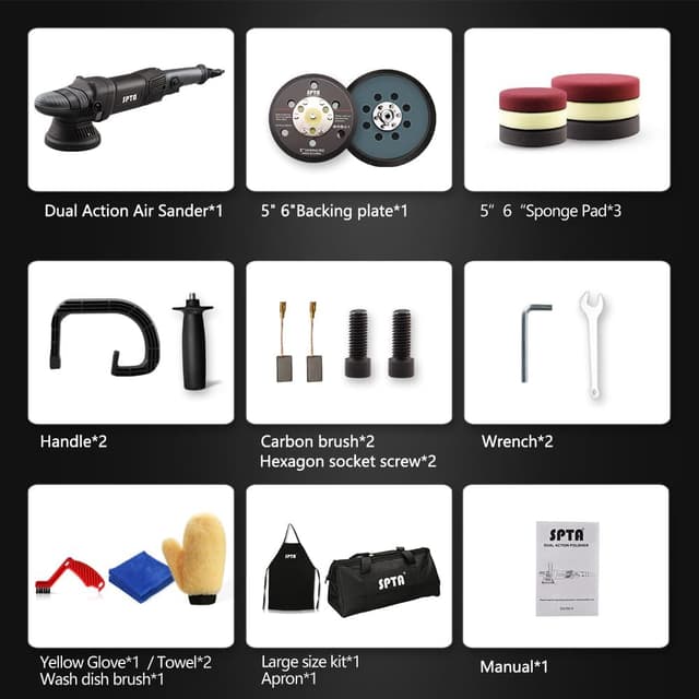 Thumbnail 1 de SPTA 5-Inch Dual Action Car Polisher 125mm