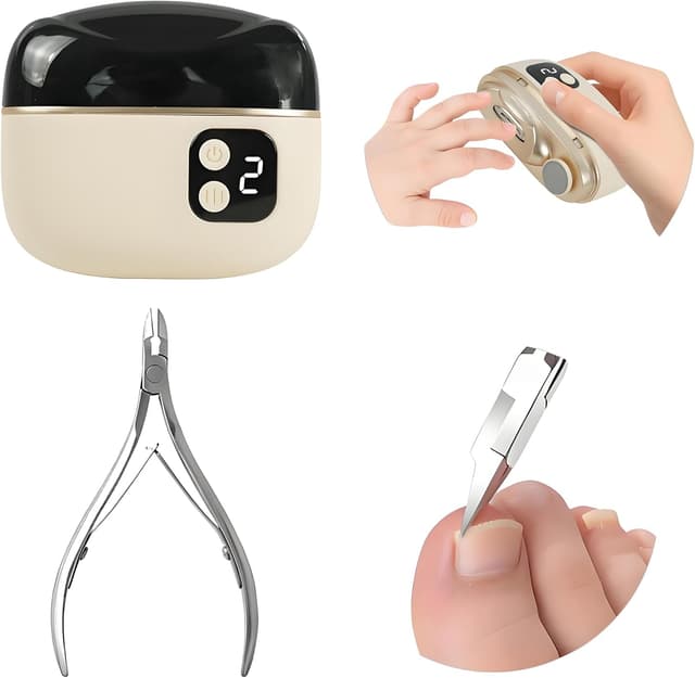 Detalle de Juego de cortaúñas eléctrico 3 en 1