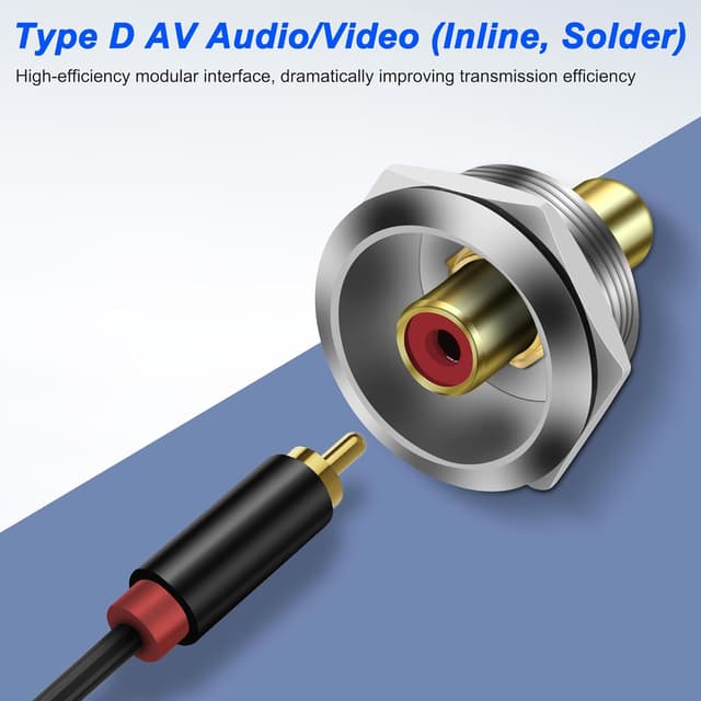 Detalle 2 de MEIRIYFA RCA Panel Mount Coupler 3pcs