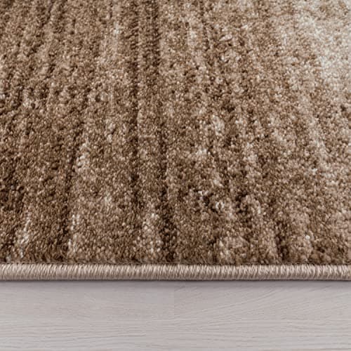 Thumbnail 1 de Paco Home Tapis Créateur carreaux marron beige 70x250 cm