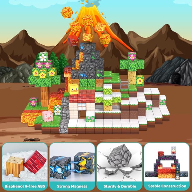 Thumbnail 4 de ACELIFE Bloques magnéticos 200 piezas