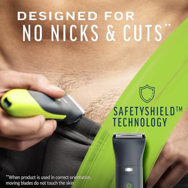 Detalle de Veet Total Pro Precision Intimate Trimmer for Men – cordless, waterproof wet & dry grooming